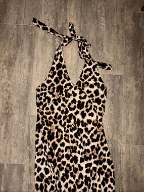 Cheetah print maxi dress
